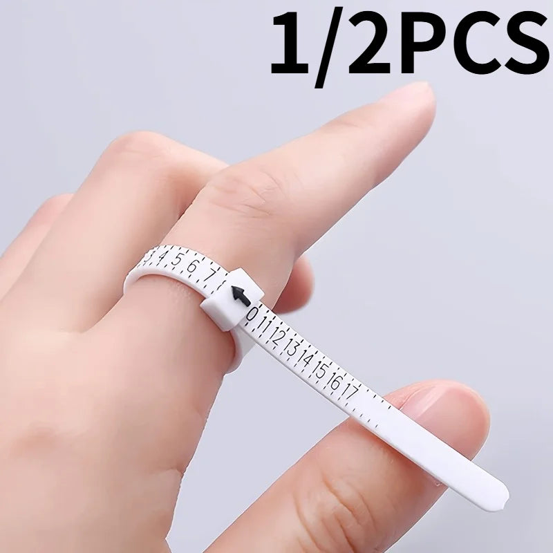 1/2pcs Deluxe Finger Sizer Tool, Accurately Measures Ring Size,easy to use, Precise Measurement,Ideal for Jewelry Lovers.