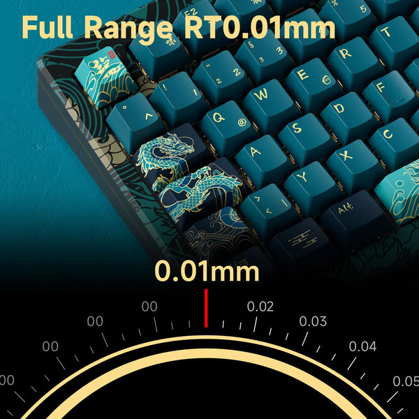Akko MOD007 HE Year of Dragon Mechanical Keyboard RGB 75% Magnetic Switch8K Polling Rate Rapid Trigger RT0.01mm Gaming Keyboard
