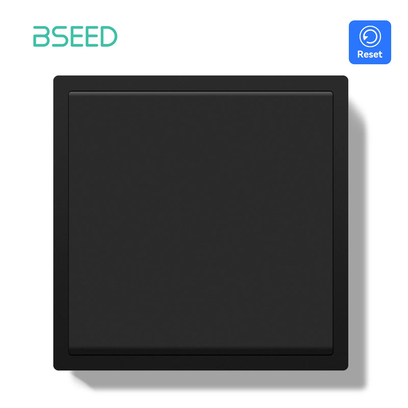 BSEED Mechanical Push Button Switch 1/2Gang 1Way Wall Light Switch Automatic Reset Switch Plastic Frame Rebound Switch