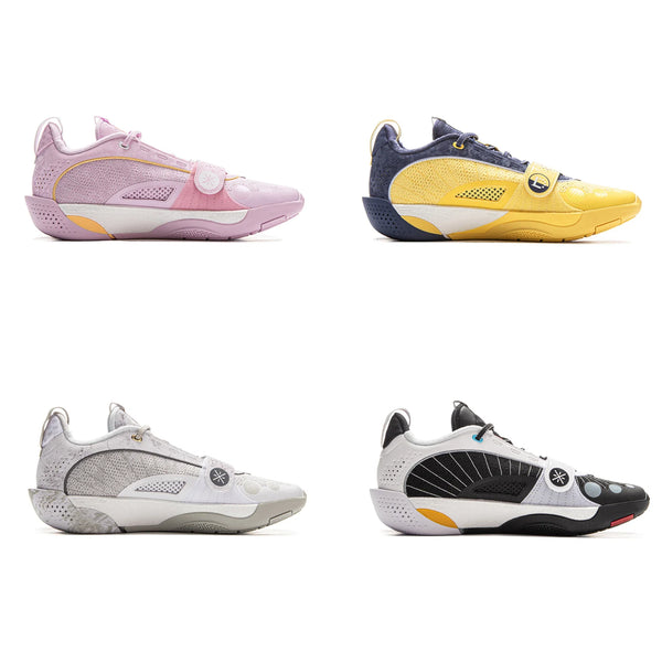 ស្បែកជើងបាល់បោះអាជីព Li-Ning សម្រាប់បុរស WADE ALL CITY 13 ENCORE BOOM Cushion LiNing Balanced Competition Sneakers ABAV043