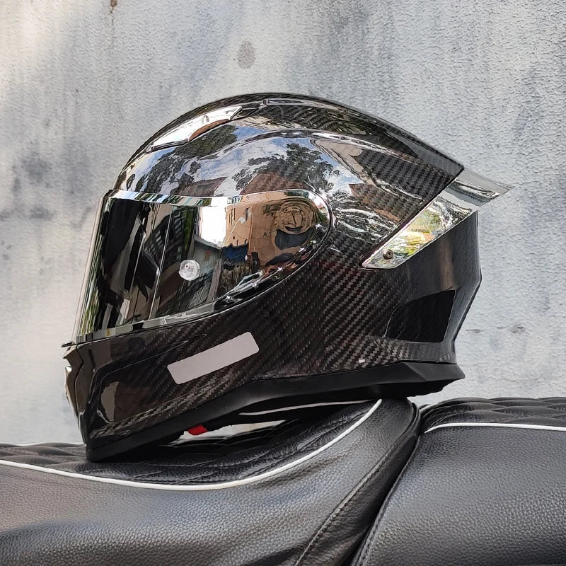 Casco De Motocross Helmet Casco Patinete Electrico Mainland China Helmets Unisex Full Face Dot Carbonfiber