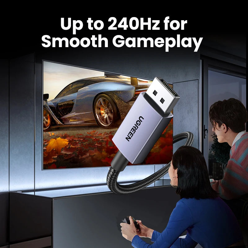 UGREEN Displayport Cable 16K 8K Video Audio Cable for Xiaomi TV Box PC Laptop Monitor Video Game DP Cable Display Port