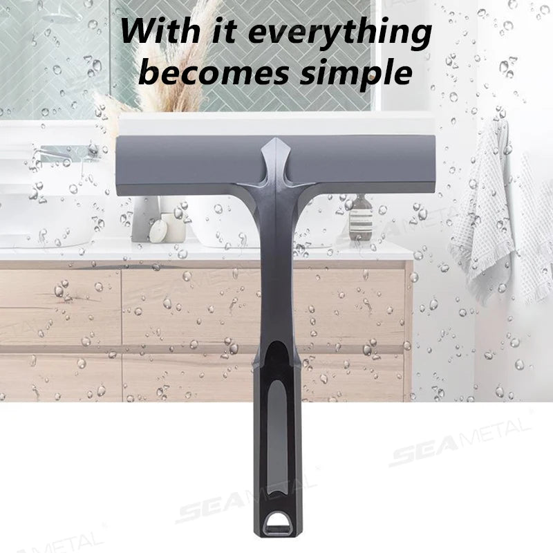 SEAMETAL Silicone Car Window Glass Scraper Car Windshield Cleaning Squeegee Water Wiper for Shower Doors Bathroom Car Window