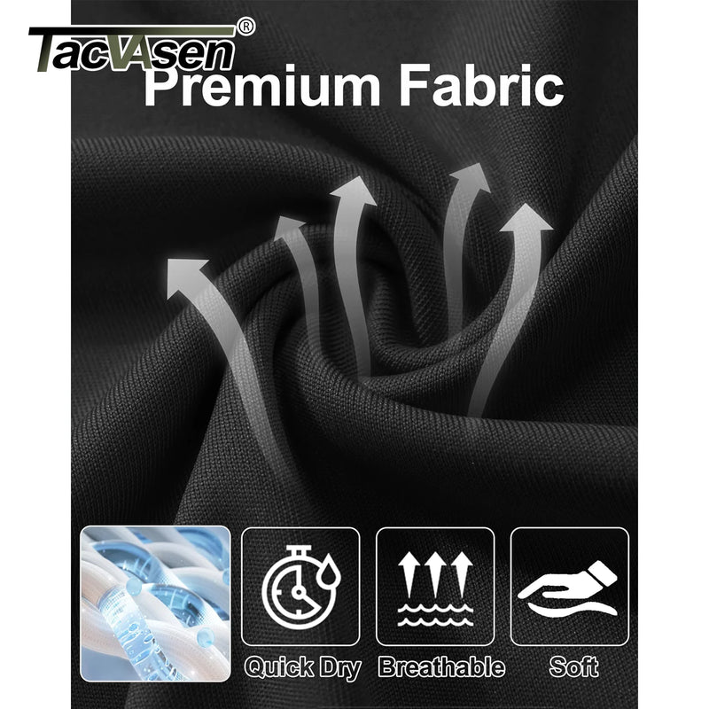 TACVASEN 4 Pack UPF 50+ Sun Protection T-shirts Men's Quick Dry Long Sleeve Athlectic T Shirts Performance Sports T-shirts Tee