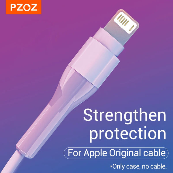 PZOZ USB C Cable Protector For iPhone 15 14 13 12 11 Pro Max Type C Cable Winder Protection Cord Saver For Original iPhone Cable