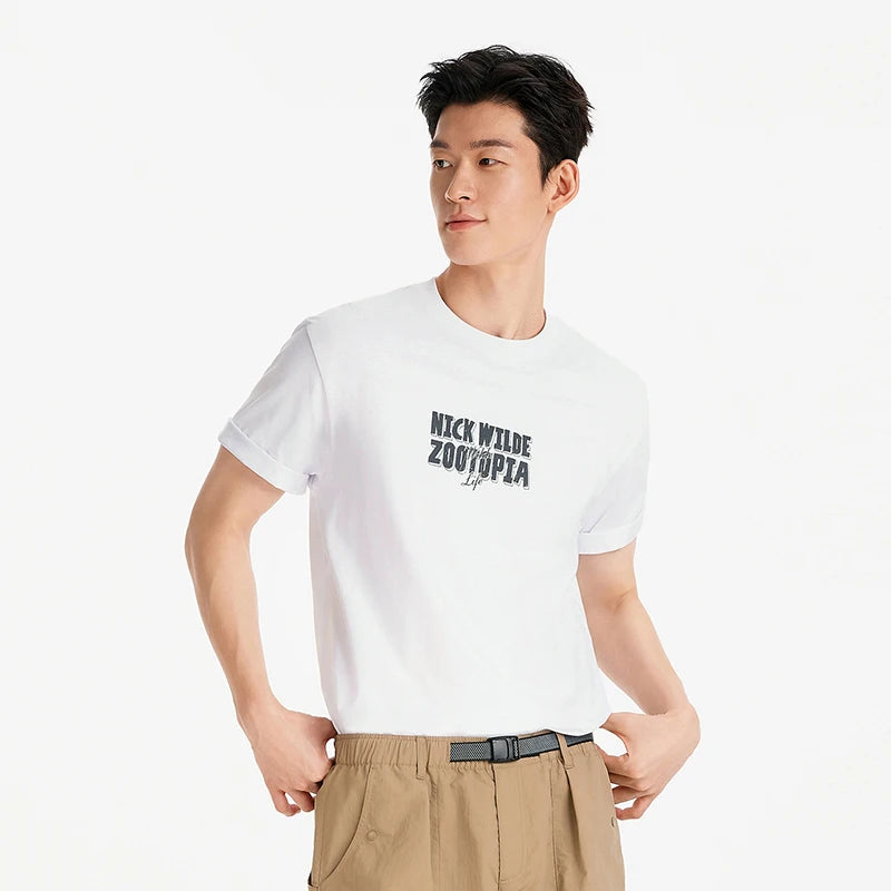 Semir Men Tshirt Cool Breathable Short Sleeve Summer 2026 Loose Round Neck Letter Graphic Cartoon Print Casual Style Top