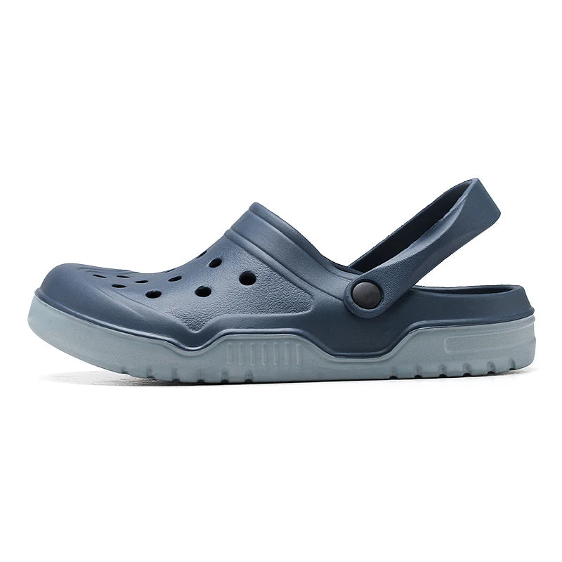 Plus Big Size 50 51 52 53 54 Summer Rubber Sandals Men Clogs Garden Shoes Zuecos Hombre Cholas Man Clog Beach Shoes Wide Foot