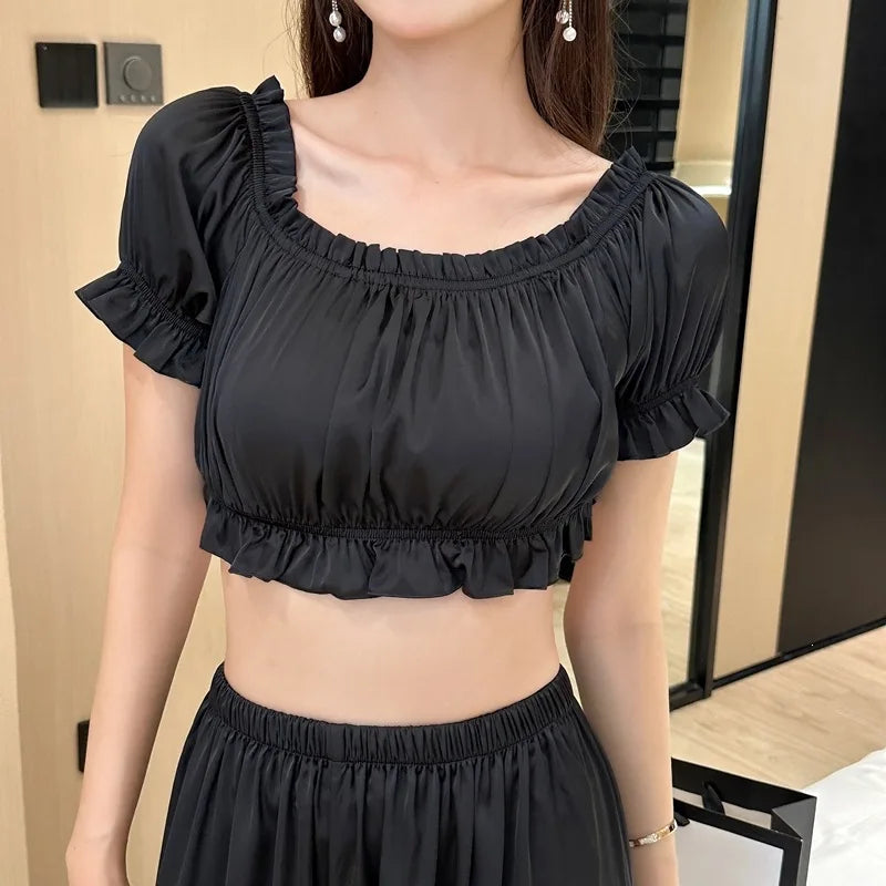 Sexy Women’s Nightwear Set Summer Pajamas for Woman Short Sleeve Long Pants 2-Piece Pyjama Sleepwear Suit Lounge Wear Pijama