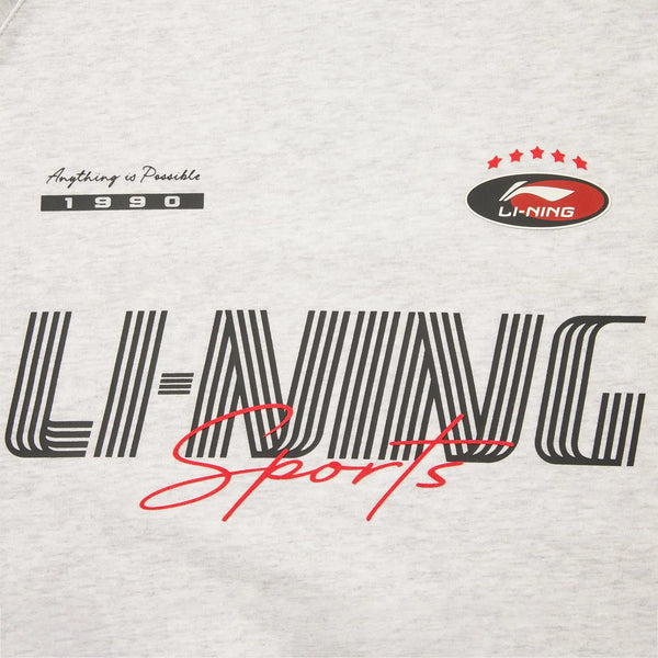 អាវយឺតបុរស Li-Ning រចនាបថកីឡា LN COOL មានផាសុកភាព រលុង ទាន់សម័យបែបបុរាណ អាវយឺត LiNing បុរាណ ធម្មតា AWDW549