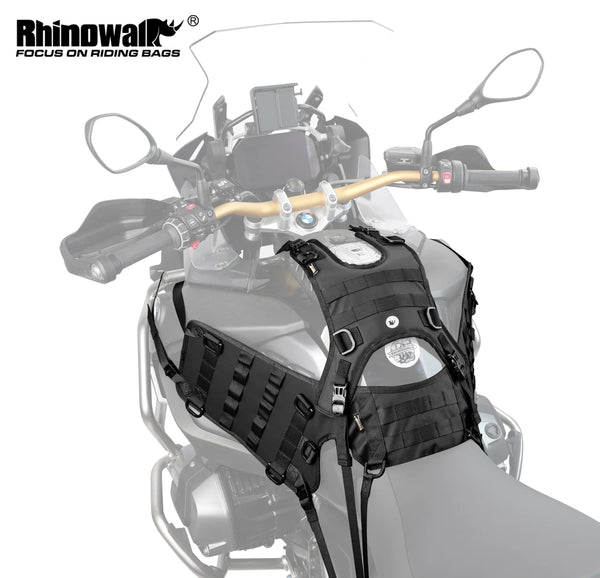 គ្រឿងបន្លាស់កាបូប Rhinowalk បាតកាបូបធុង ឬ បាតកាបូបកែប សម្រាប់ជិះកង់ក្រៅផ្ទះ បន្ទះដាក់កាបូបចំហៀងម៉ូតូប្រណាំងជាសកល