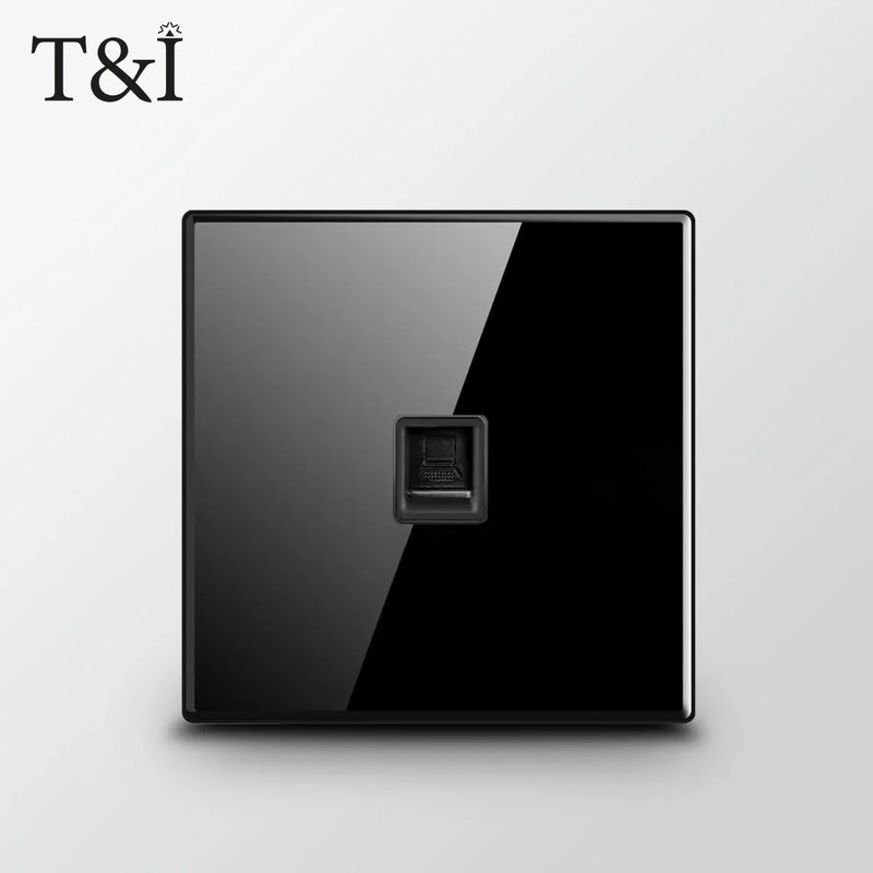 UK Crystal Tempered Glass Switch Panel LED Indicator 1/2/3/4 Gang/ 1/2 Way Self-reset  Button Light