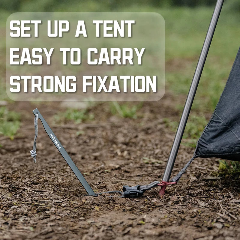Naturehike 2026 NewHiking Tent Lightweight Tent Pegs for Outdoor Hiking and Camping Durable&Stable Compatible with All Tents
