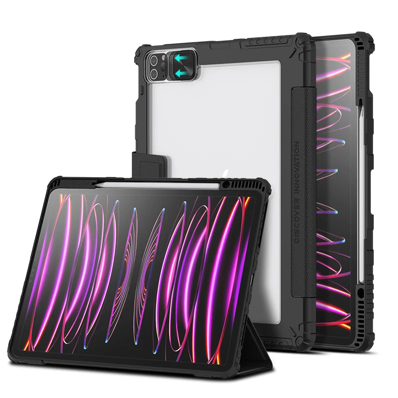 NILLKIN For iPad Pro 12 9 Case 2022/2021 Magnetic Case For iPad Pro 11 2022/2021 Camera Protection Cover With Pencil Holder