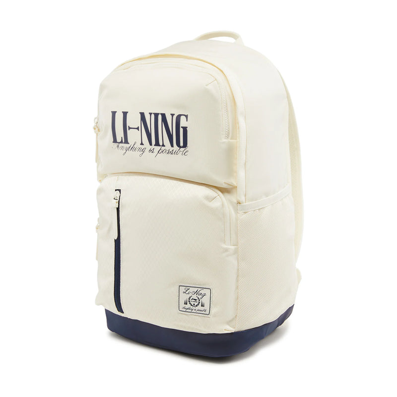 កាបូបស្ពាយ Li-Ning Unisex រចនាបថកីឡា LN ការពារទឹក 100% Polyester 320*200*480mm 30.7L កាបូបស្ពាយ LiNing ទាន់សម័យ ABSW129