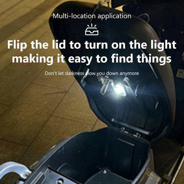 SEAMETAL 1/2pcs LED Bead Lamp High Brightness Motorcycle Locomotive Box Sensor Light for Car Interior Lighting Trunk Storage