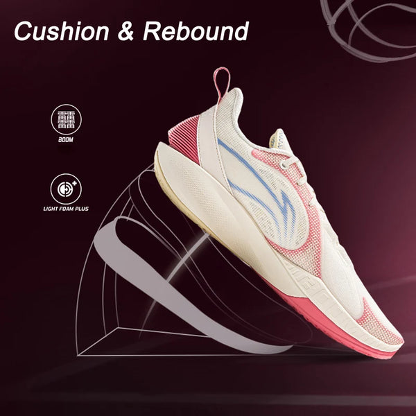ស្បែកជើងបាល់បោះបុរស Li-Ning SHINING II លើទីលាន BOOM Cushion Rebound ខ្យល់ចេញចូលបាន ស្បែកជើងកីឡា LiNing ធន់នឹងការពាក់ ABPV003