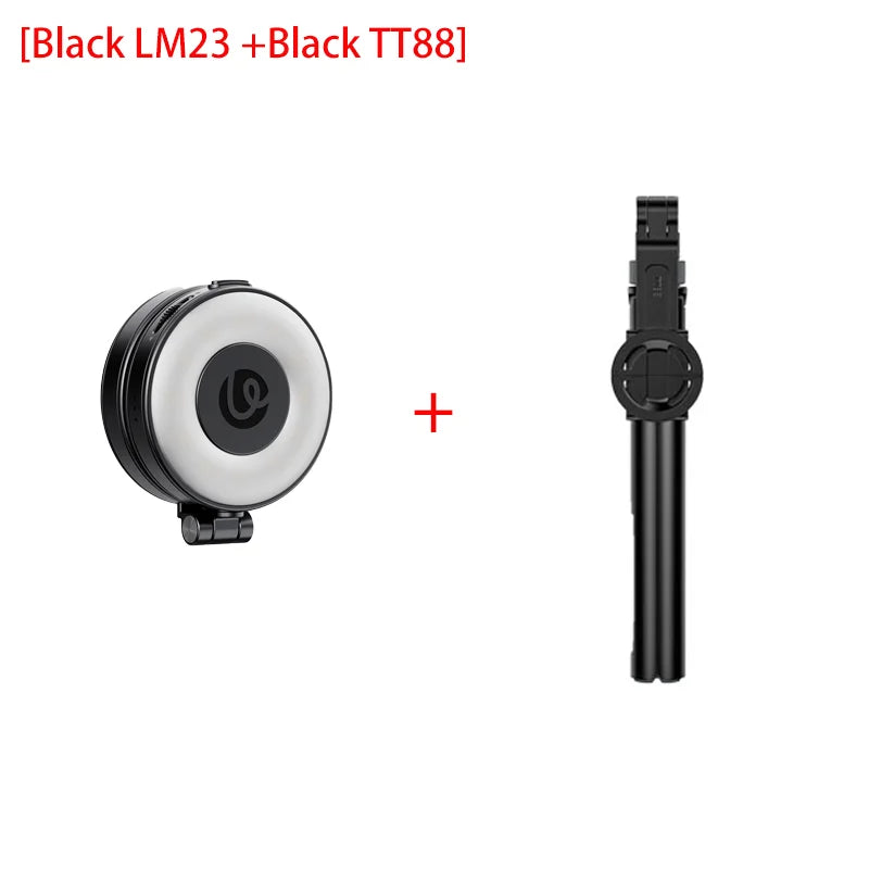 ភ្លើង LED Ulanzi LM23 Magsafe Pocket អាចបត់បាន ភ្លើងវីដេអូ 360 ដឺក្រេ អាចលៃតម្រូវបាន 2500-8500K ពណ៌ពីរ សម្រាប់ទូរស័ព្ទ iPhone 17 16 Android ថតផ្ទាល់