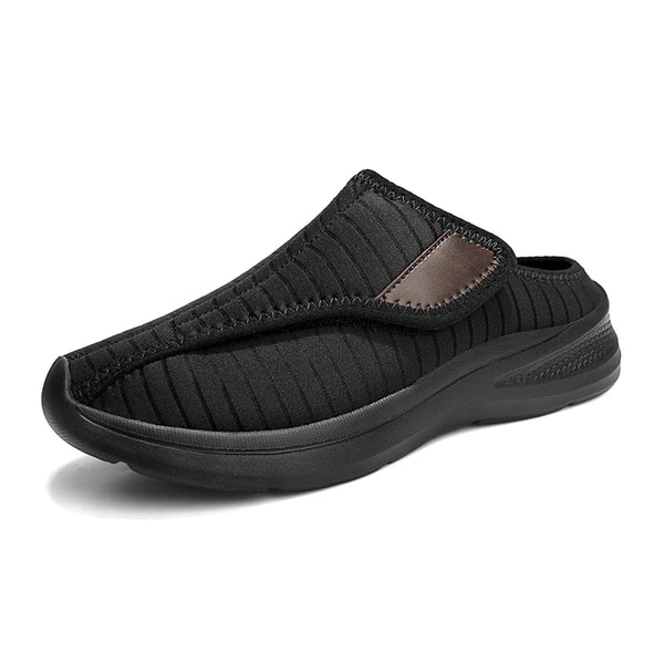 Summer Half Shoes Women Men Mesh Wide Foot Shoes Cover Toes Slippers Breathable Comfortable Unisex