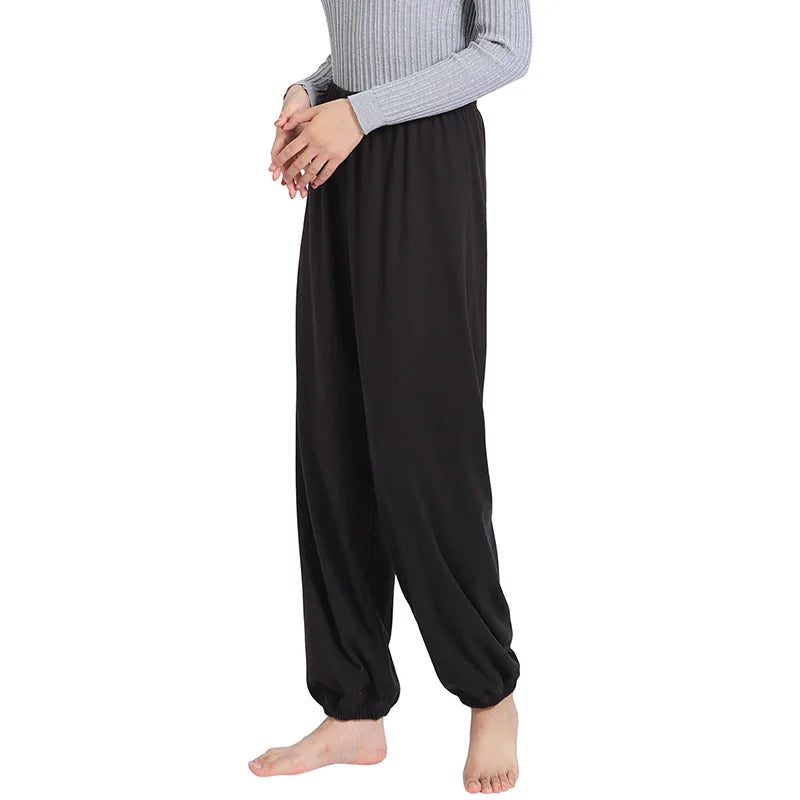 2XL-7XL Plus Size Pajamas Pant For Women New Spring Autumn Cotton Sleepwear Pants Loose Ladies Home Wear Sleep Pantalones