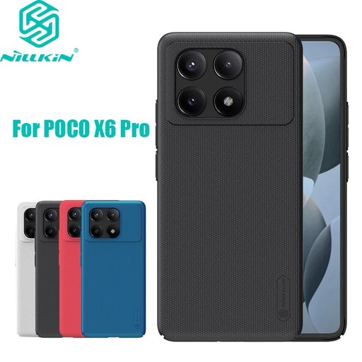 For Xiaomi Poco X6 Pro 5G Case NILLKIN Frosted Shield Case Hard PC Shockproof Back Cover For Xiaomi Poco X6 Pro 5G