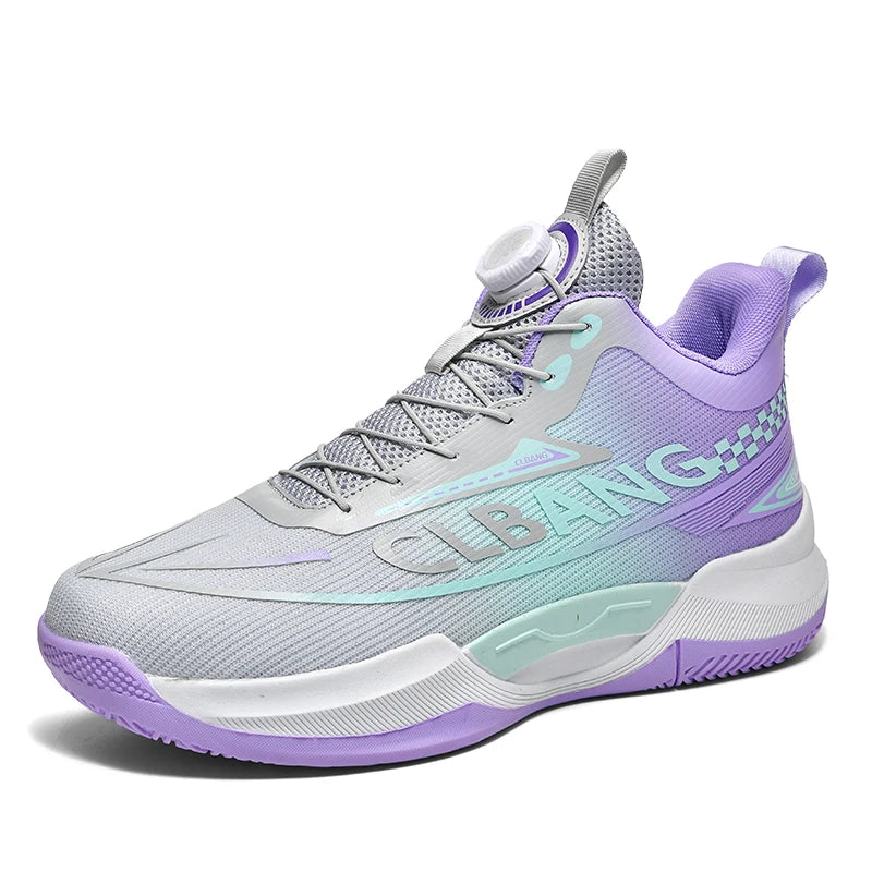 Basketball shoes spring summer anti-slip soft sole outdoor casual sneakers students lightweight breathable sports running shoes