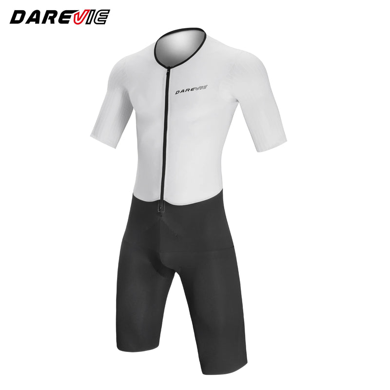 ឈុតជិះកង់ DAREVIE ឈុតជិះកង់ Aero ល្បឿនលឿន ស្ងួតរហ័ស កម្រិតខ្ពស់ ស្រូបសំណើម 7CM ប្រឆាំងនឹងការរអិល សម្លៀកបំពាក់ជិះកង់បុរស