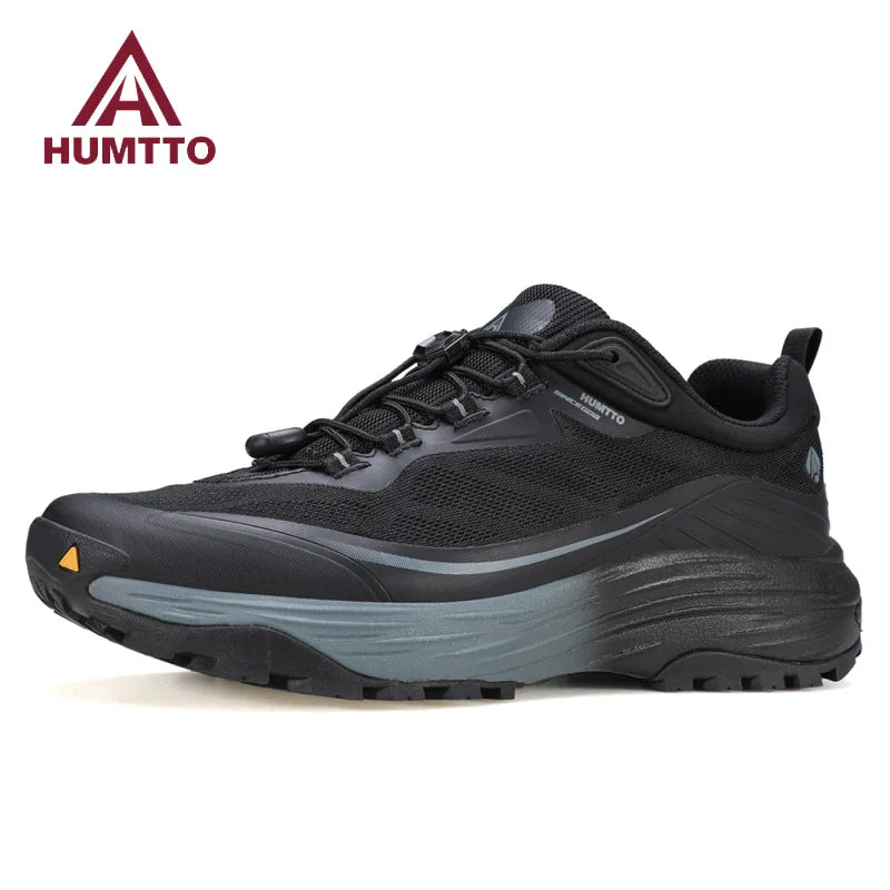 HUMTTO Luxury Designer Men's Sports Shoes Cushioning Running Shoes for Men Black Sneaker Trainers Man Breathable Gym Sneakers