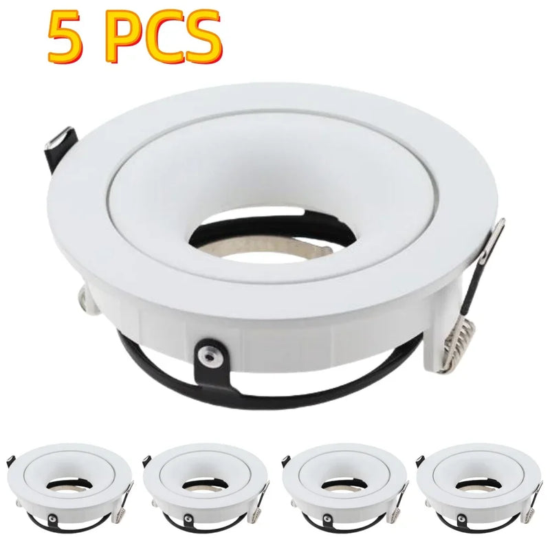 JOYINLED 1/5PCS Recessed Downlight Frame LED Ceiling Fixtures Downlight GU10 MR16 Ceiling Spot Lights Fitting Fixture