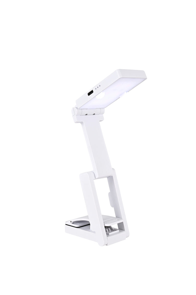 ចង្កៀងបត់ចល័ត LED ភ្លើងសៀវភៅ Clip Stand ប្រើបានពីរយ៉ាង ភ្លើងពេលយប់ ការគ្រប់គ្រងពន្លឺប៉ះសម្រាប់ការធ្វើដំណើរ ការអាននៅផ្ទះ