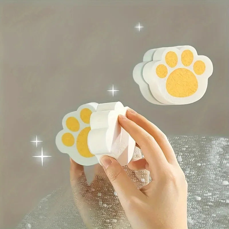 3Pcs Mirror Cleaning Wipes Bathroom Glass Mirror Faucet Cleaning sponge block to Remove Stains Without Leaving Traces