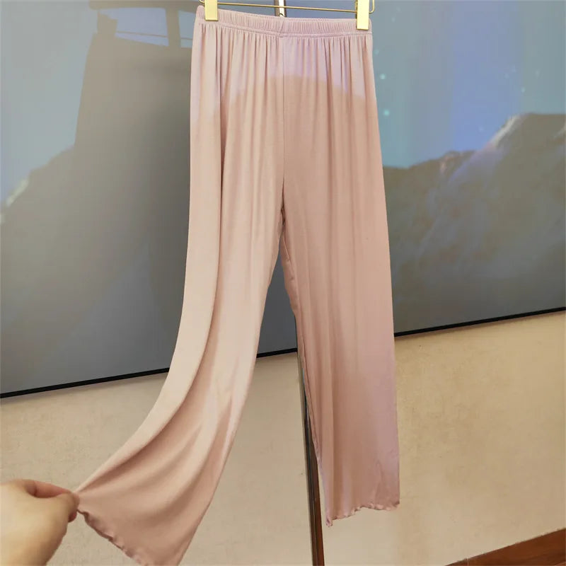 New Sleepwear Pajama Pants For Women Comfort Nightwear Modal Pyjamas Trousers Female Spring Autumn Home Wear Sleep Pantalon