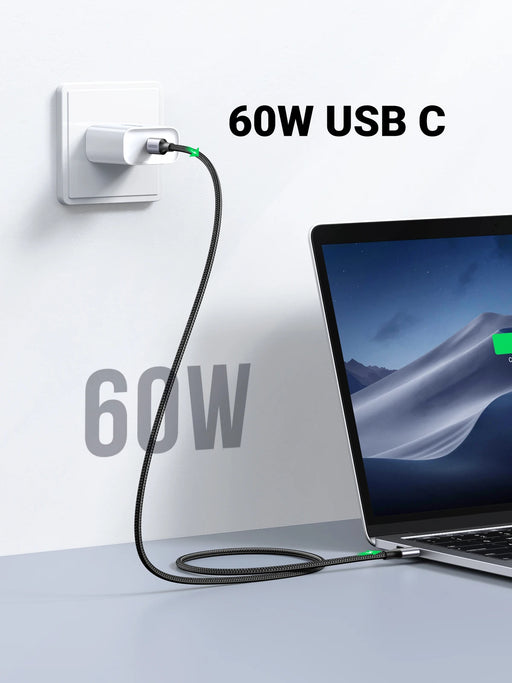 UGREEN 60W 100W USB Type C To USB C Cable For Macbook iPad Samsung Xiaomi PD Fast Charging Charger Cord 3A Fast USB C Cable