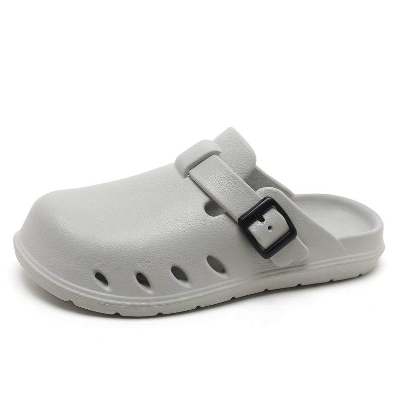 Summer Mens Cover Toes Sandals Men Breathable Soft Rubber Sandals Slippers Lightweight Big Size 46 47