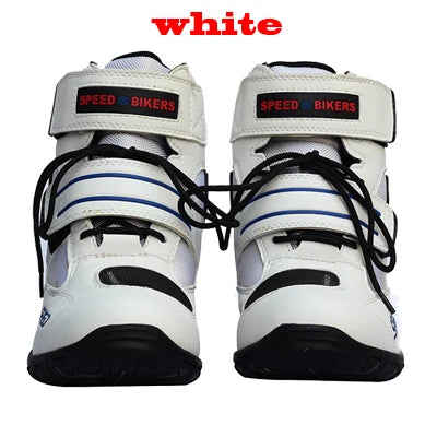 Professional Motorcycle Racing Boots Men's & Women's Leather Antiskid Motorcycle Shoes PRO-BIKER A005 Model