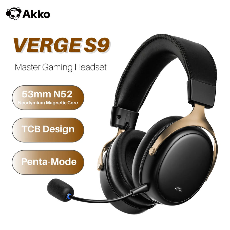 Akko Esports Gaming Headset Verge S9 Master Penta-Mode Connectivity