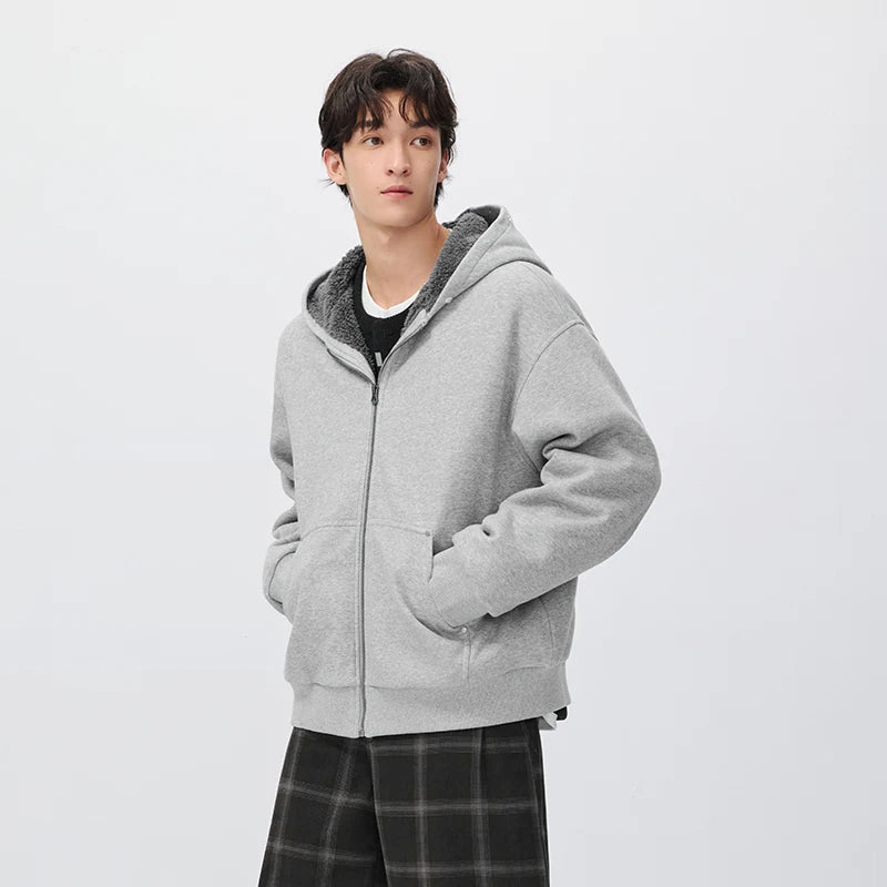 អាវក្រៅរដូវរងាបុរស Semir រចនាបថទំនើប កអាវទន់ មានមួក រលុង សម ទម្លាក់ស្មា ឆ្នាំ២០២៦ សម្លៀកបំពាក់រដូវរងាថ្មីប្រចាំថ្ងៃ រចនាបថធម្មតាក្នុងទីក្រុង