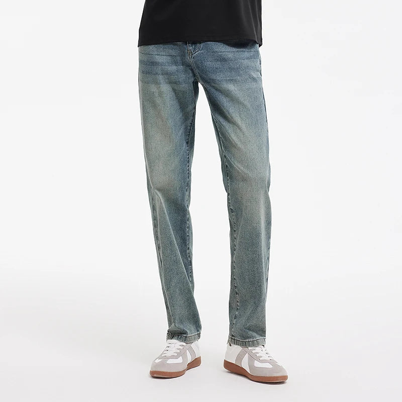 Semir Men Jeans Retro 2026 Straight Stretch Commuter Urban Casual Everyday Style Soft Comfortable Daily Wear Trendy Versatile