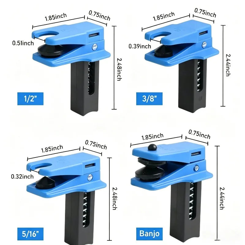 4Pcs/Set Car Brake Bleeder Screw Clamp Car Brake Oil Hose Plug Stopper Brake Oil Tool Brake Oil Hose to Prevent Oil Leakage.
