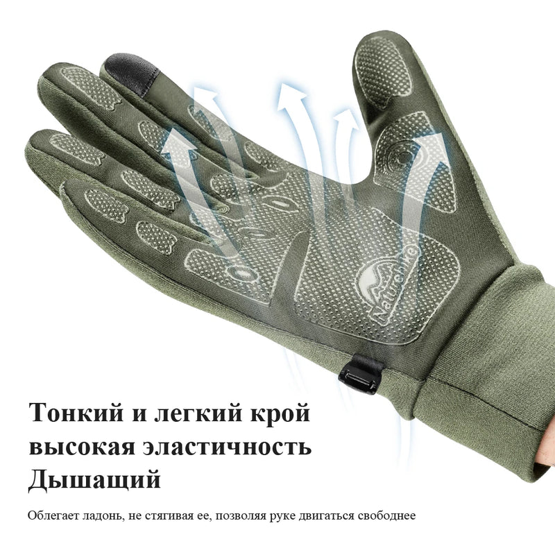 Naturehike Touch Screen Anti-skid Gloves Mountaineering Cycling Hiking Non-Slip Portable Gloves NH20FS032
