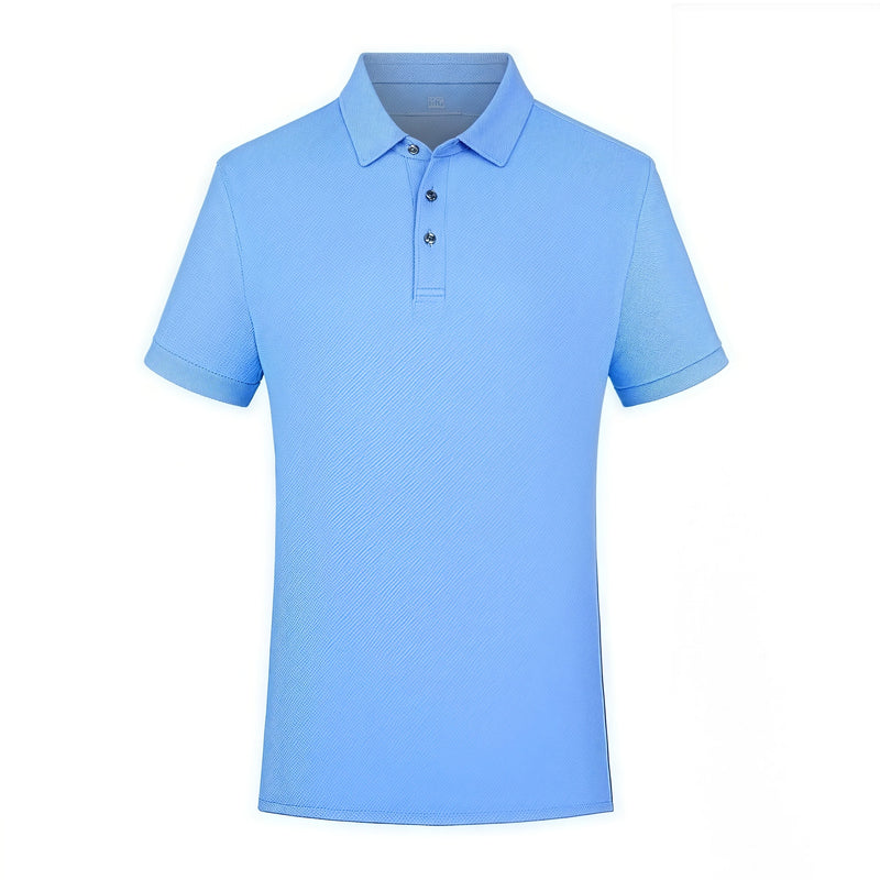 5A Antibacterial mulberry silk cool POLO shirt  Summer Work Uniform  Logo Printed Company Team Culture Polo Shirt