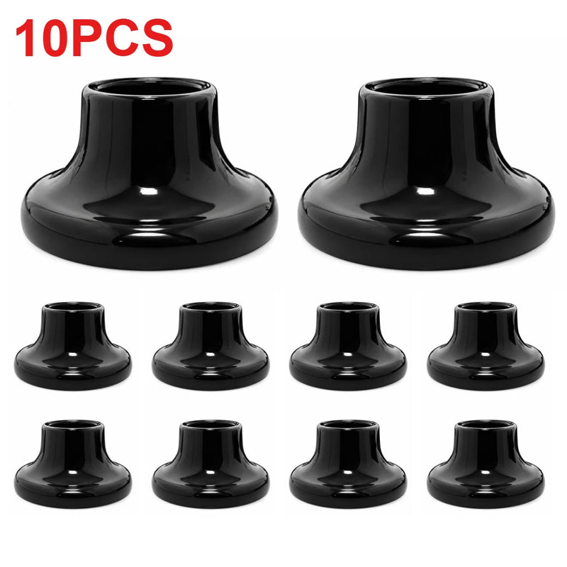 JOYINLED 1/10PCS ពណ៌សខ្មៅ E27 E26 ជើងចង្កៀង ជើងចង្កៀងសេរ៉ាមិច Poecelian សម្រាប់ជញ្ជាំងពិដាន គ្រឿងបំភ្លឺ