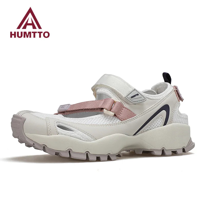 HUMTTO Beach Outdoor Sandals for Women Breathable Designer Summer Flat Sports Wading Shoes Woman Quick Drying Trekking Sandals