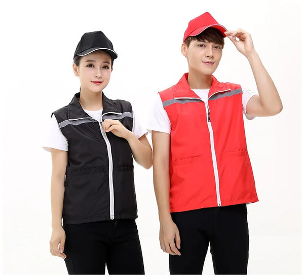 Supermarket work clothes custom team logo 13 colors Volunteer vest customization breathable lightweight vest