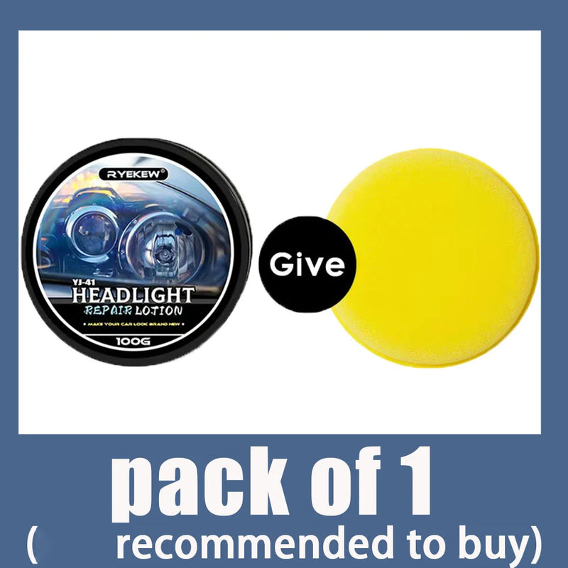 SEAMETAL Car Headlight Restoration Polishing Headlamp Scratch Remover Repair Cleaning Paste Remove Oxidation Headlight Care Tool