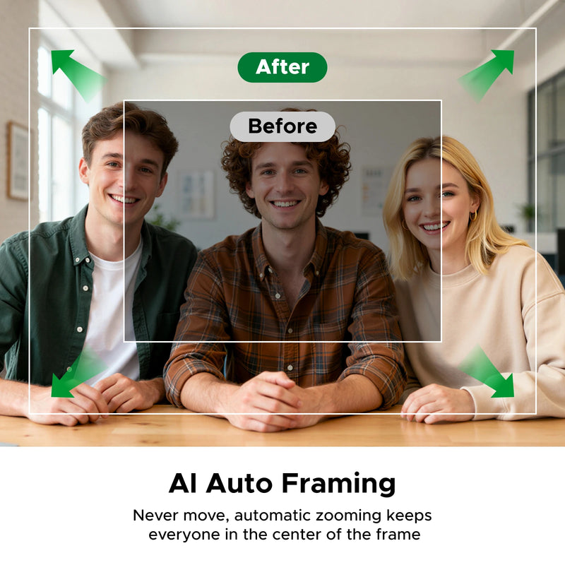 UGREEN FineCam Pro AI Smart PC 2K 4K Webcam, Auto Framing AI Noise-Canceling Mic PDAF Focus,Gesture Control for Streaming Camera