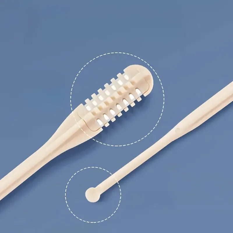 1/2pcs Manual Nose Hair Trimmer Set. 360° Rotating Trimmer, Double-Sided Blade,  Easy to Clean, Made of Plastic Material