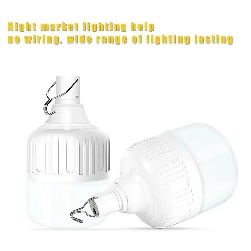 ចង្កៀងតង់ LED ចល័ត JOYINLED 20W/30W/60W/80W, ចង្កៀងបោះតង់ដែលអាចសាកបាន, ភ្លើងសង្គ្រោះបន្ទាន់ក្រៅផ្ទះ USB សម្រាប់ BBQ Patio Garden