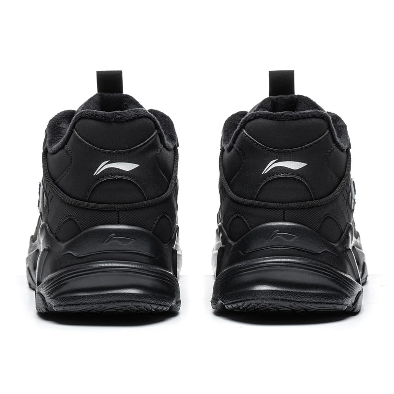 ស្បែកជើងបុរស Li-Ning LN DEFENDER របៀបរស់នៅបែបរោមចៀម រដូវរងា ក្តៅ ស្រួល ស្បែកជើងកីឡា LiNing Classic Leisure Sneakers AGCW401