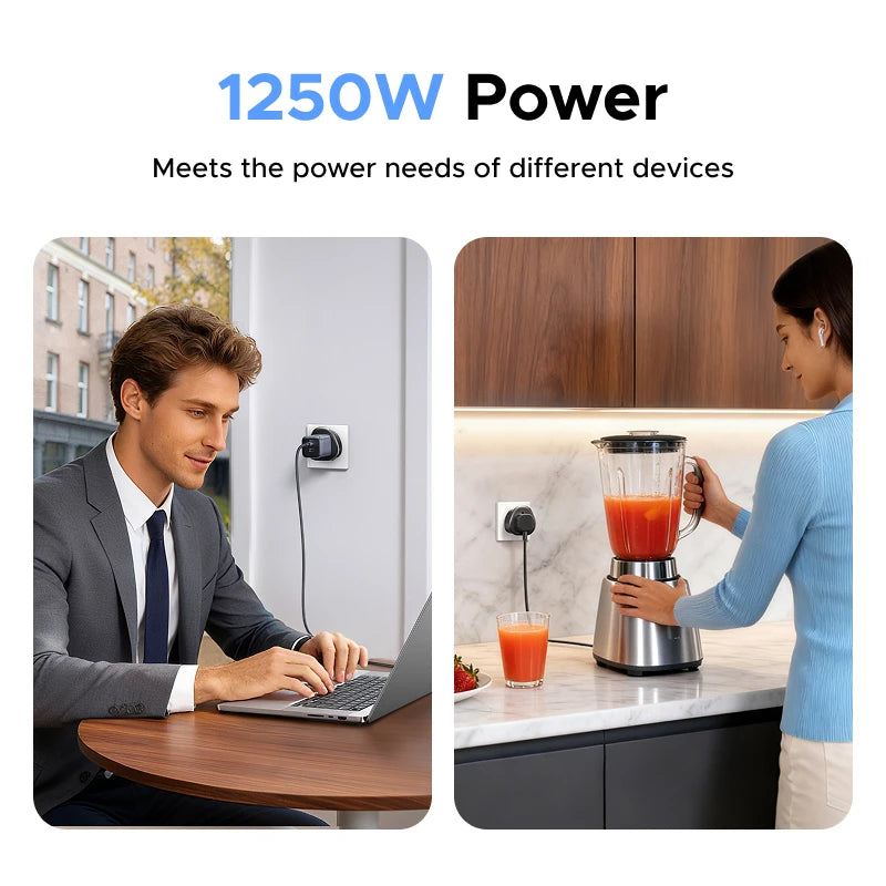 UGREEN Universal Travel Adapter Multi-Country Power Adaptor US Plug Converter Compatible with EU US UK KR RU Outlets