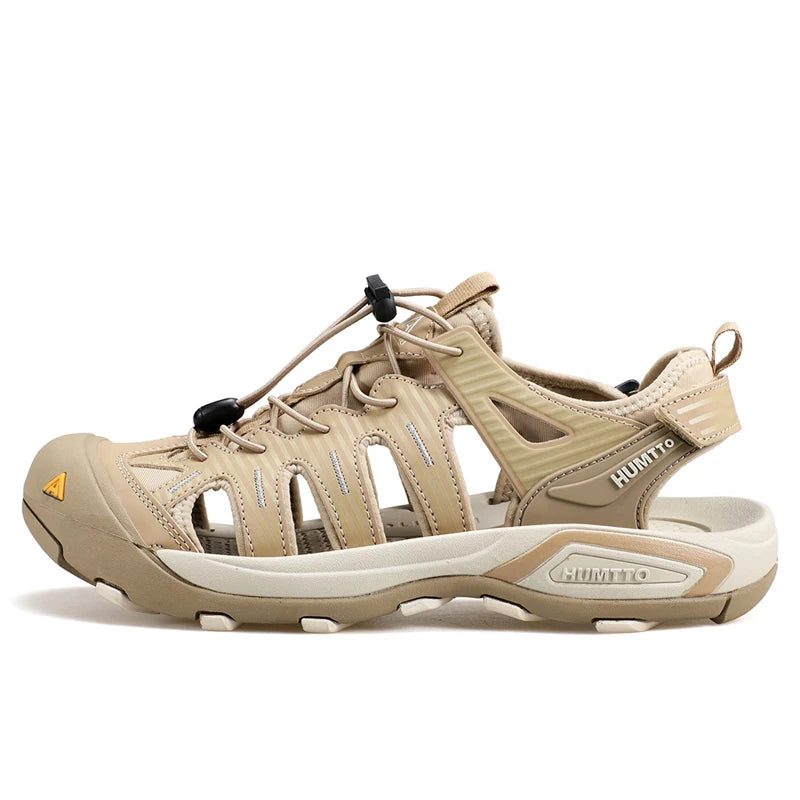 HUMTTO Summer Sandals for Men Breathable Outdoor Hiking Shoes Water Beach Mens Sandals Camping Fishing Climbing Aqua Man Sneaker